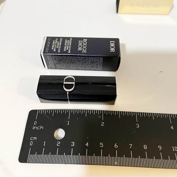 Dior Rouge Lipstick Color 100 Nude Look Velvet • Travel Size - Picture 9 of 9